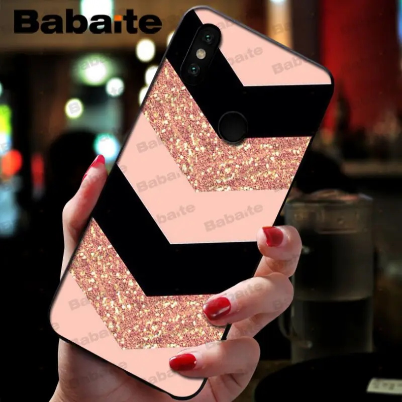 Fashion Geometric Splice Pattern Marble gold pink marble stone