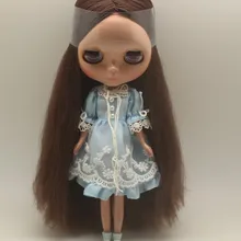 Ню Блит куклы(темно-коричневые волосы, загар кожи) для подарки для девочек BL kai12sham