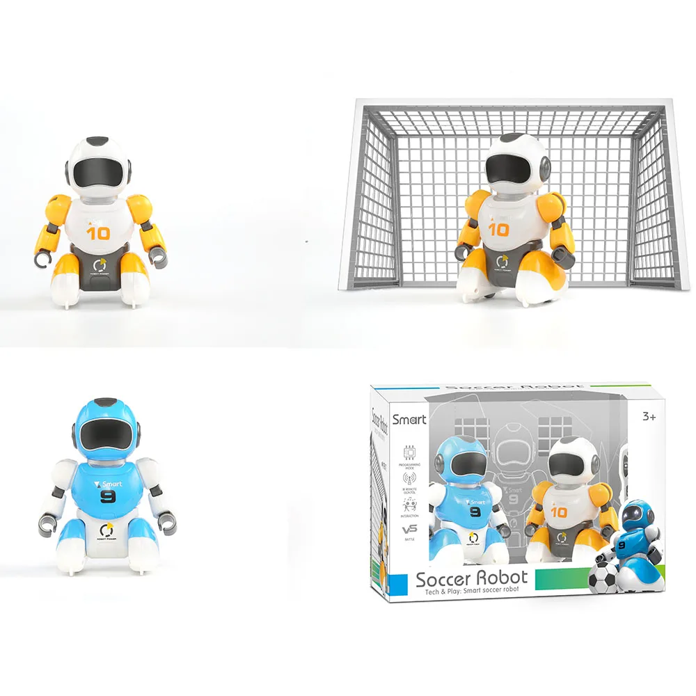 Kawaii мультяшный умный игровой футбольный робот, игрушки с дистанционным управлением, Электрический Поющий танцевальный футбольный робот для детей, детские игрушки