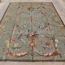 6'X9' французский Абиссинский коврик ручная тканая Новая Зеландия шерстяной ковер с шелковыми цветами