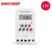 12 V DC Input 7 Dias 24hrs MINI INTERRUPTOR DO TEMPORIZADOR Programável Tempo de Carga De Saída de Relé de Alta Potência 30A