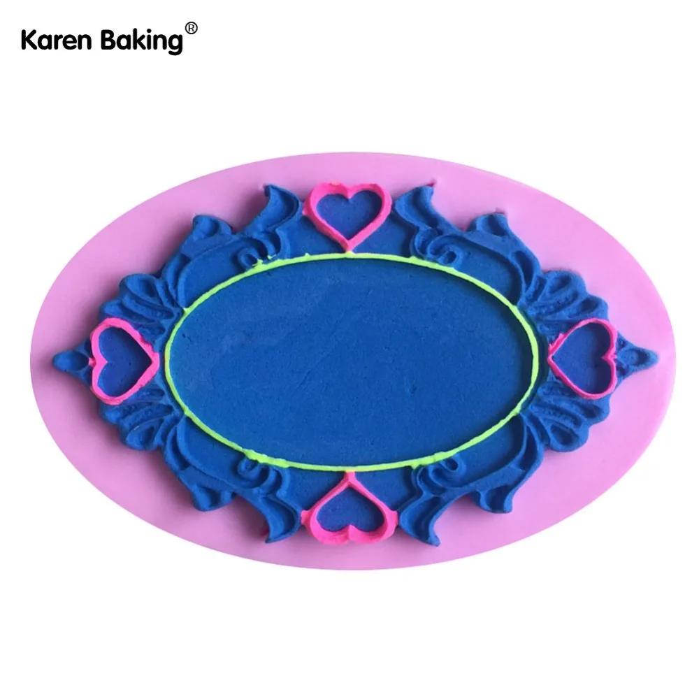 Classic Picture Frame Shape Fondant Cake Molds Soap Chocolate Mould