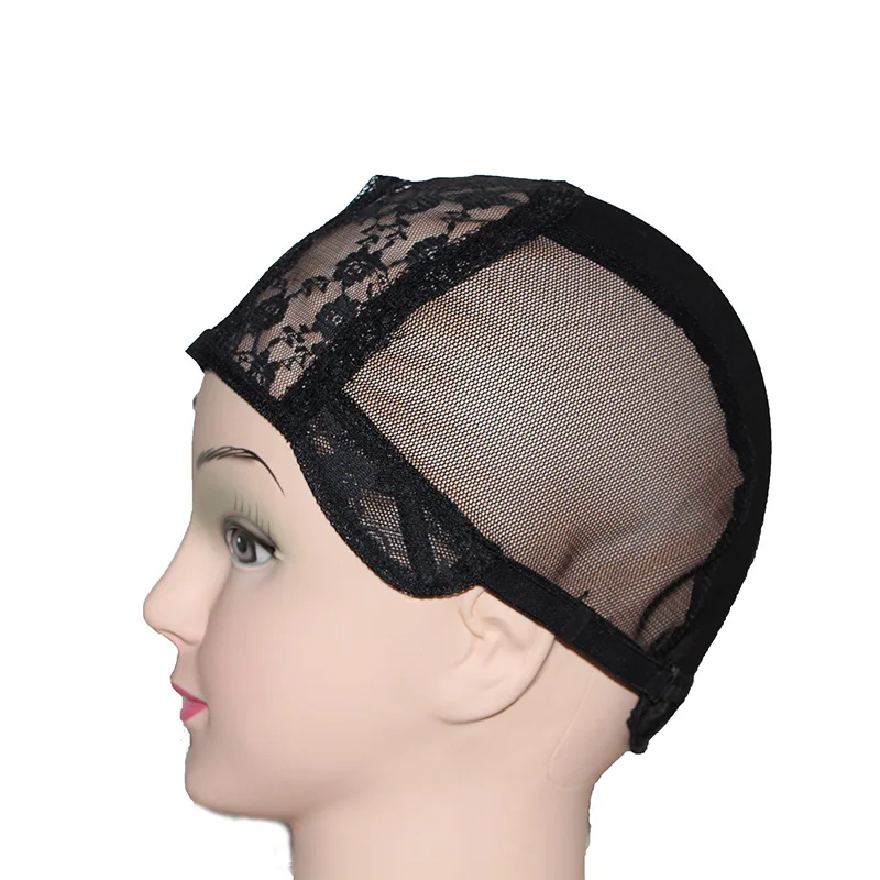 High Quality U Part Lace Cap Have 3 Clips for Making Wigs Front Human Hair Wigs with Adjustable Straps Hairnets Caps S/M/L High Quality U Part Lace Cap Have 3 Clips for Making Wigs Front Human Hair Wigs with Adjustable Straps Hairnets Caps S/M/L
