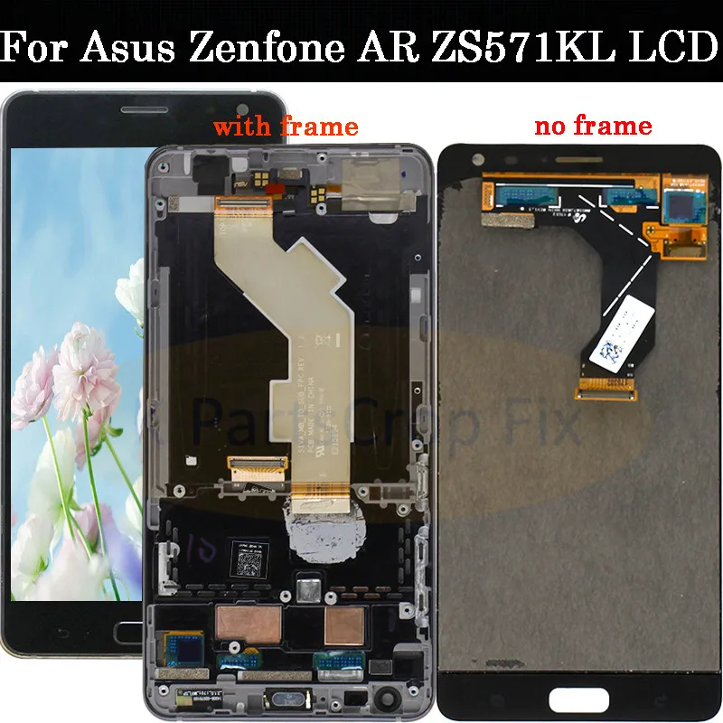 

Original 5.7'' 1440x2560 For ASUS ZS571KL Display For Zenfone AR Screen LCD Display Assembly LCD with Frame Replacement parts