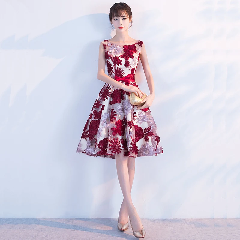 DongCMY/платье для выпускного вечера; Новинка года; короткое дизайнерское элегантное модное праздничное платье для девочек размера плюс