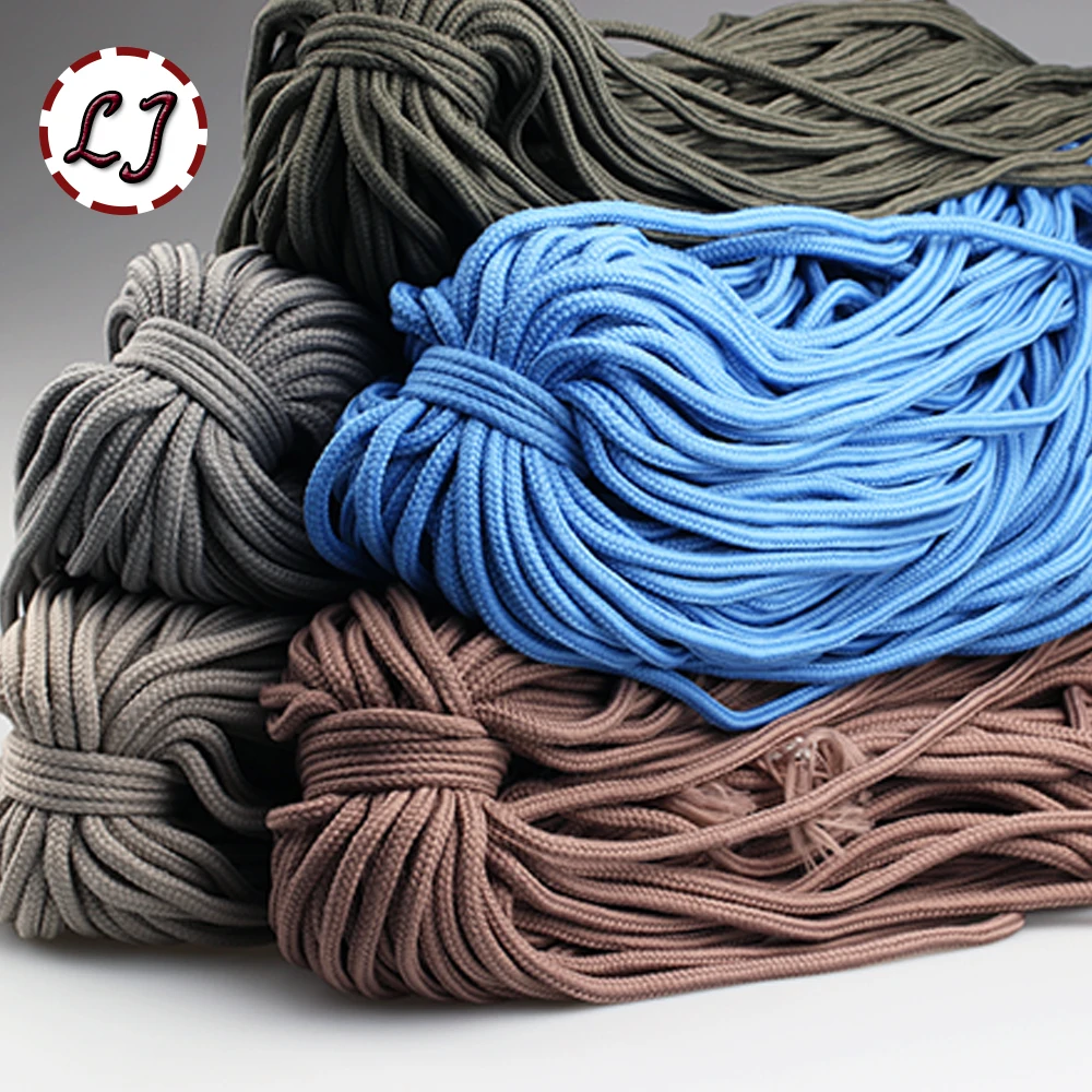 

Wholesale 6mm 9 color high strength Handmade home DIY Rope Woven polyester fiber Cords for home accessories Craft Projects S003