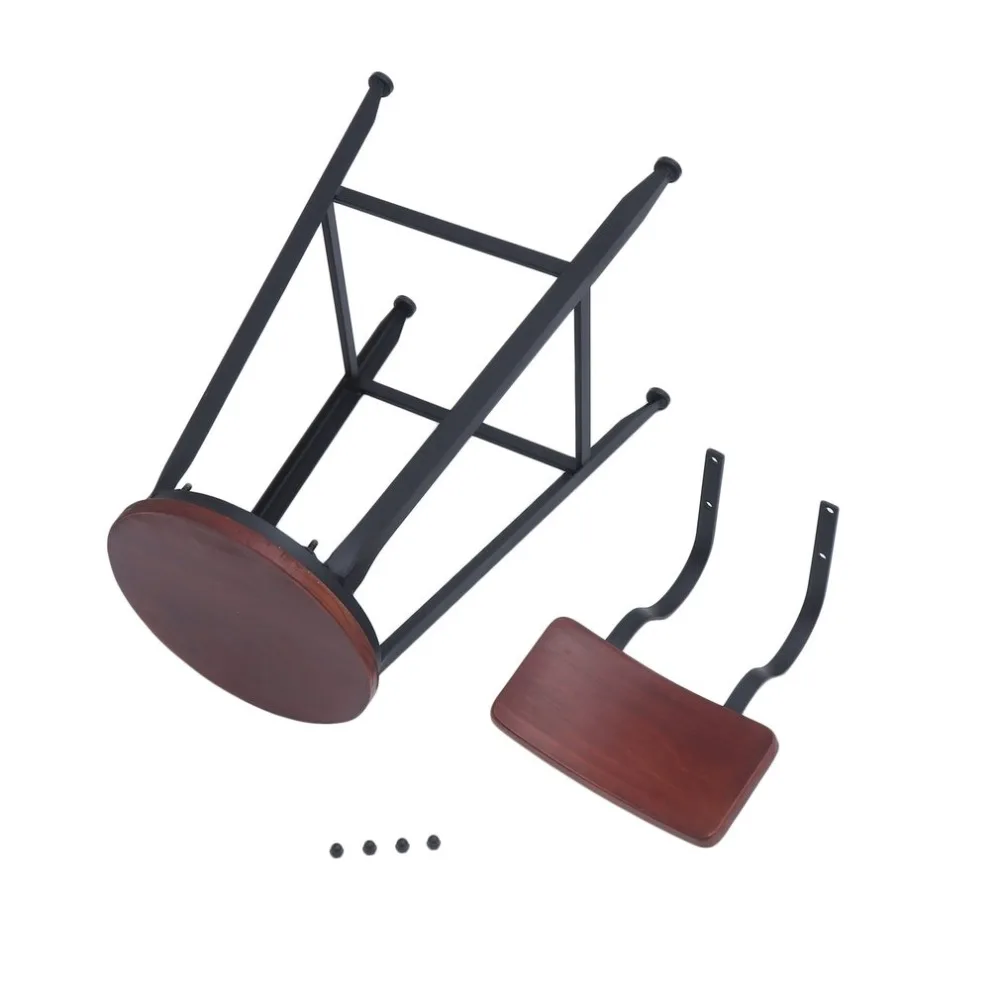

(Ship From DE)Durable Kitchen Dining Chair Sturdy Pub High Barstool Comfortable Modern Bar Stool Industrial Style Home Furniture