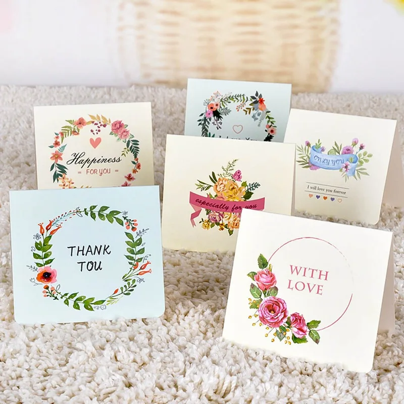 

One Set: 1 Card +1 Envelope THANK YOU style Leave a Message Paper Cards Gift Decoration Card Greeting card