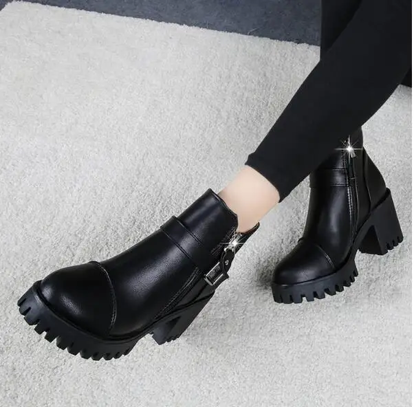 

Women Winter Boots Platform High Heels Ankle Boots Women Fashion Ladies Pumps Sexy Shoes Woman Size 35-39