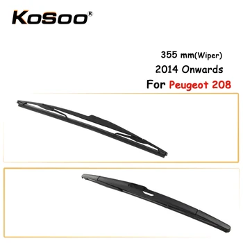 

KOSOO Auto Rear Car Wiper Blade For Peugeot 208,355mm 2014 Onwards Rear Window Windshield Wiper Blades Arm,Car Accessories