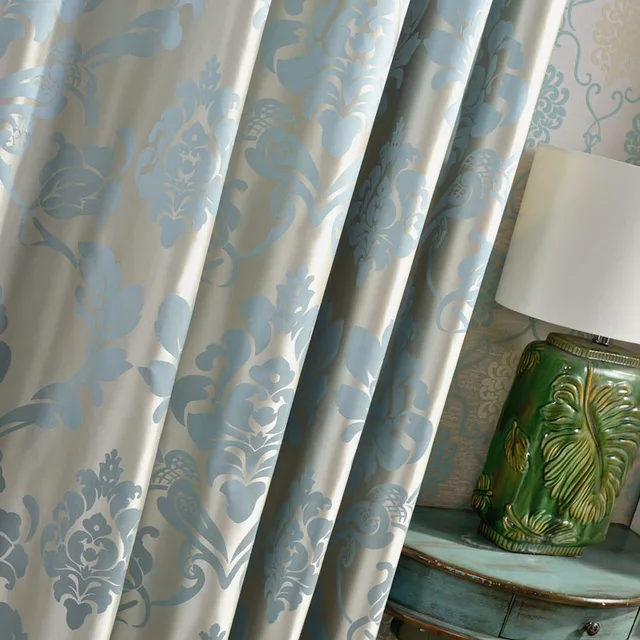 Online Shop Damast Blauwe Stof Gordijnen Voor Woonkamer Jacquard ... Online Shop Damast Blauwe Stof Gordijnen Voor Woonkamer Jacquard ...