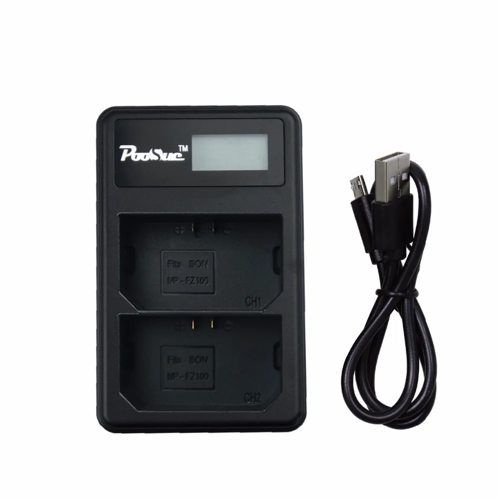 NP FZ100 Battery NPFZ100 Bateria + LED Dual USB Charger для Sony BC QZ1 a9 a7R III a7 ILCE 9 Camera|Цифровые аккумуляторы| |