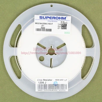 

(1000pcs/lot) 1206 3.6K Ohm 5% SMD Chip Resistor Thick Film Resistor 5% 3K6 Ohm Chip Fixed Resistor