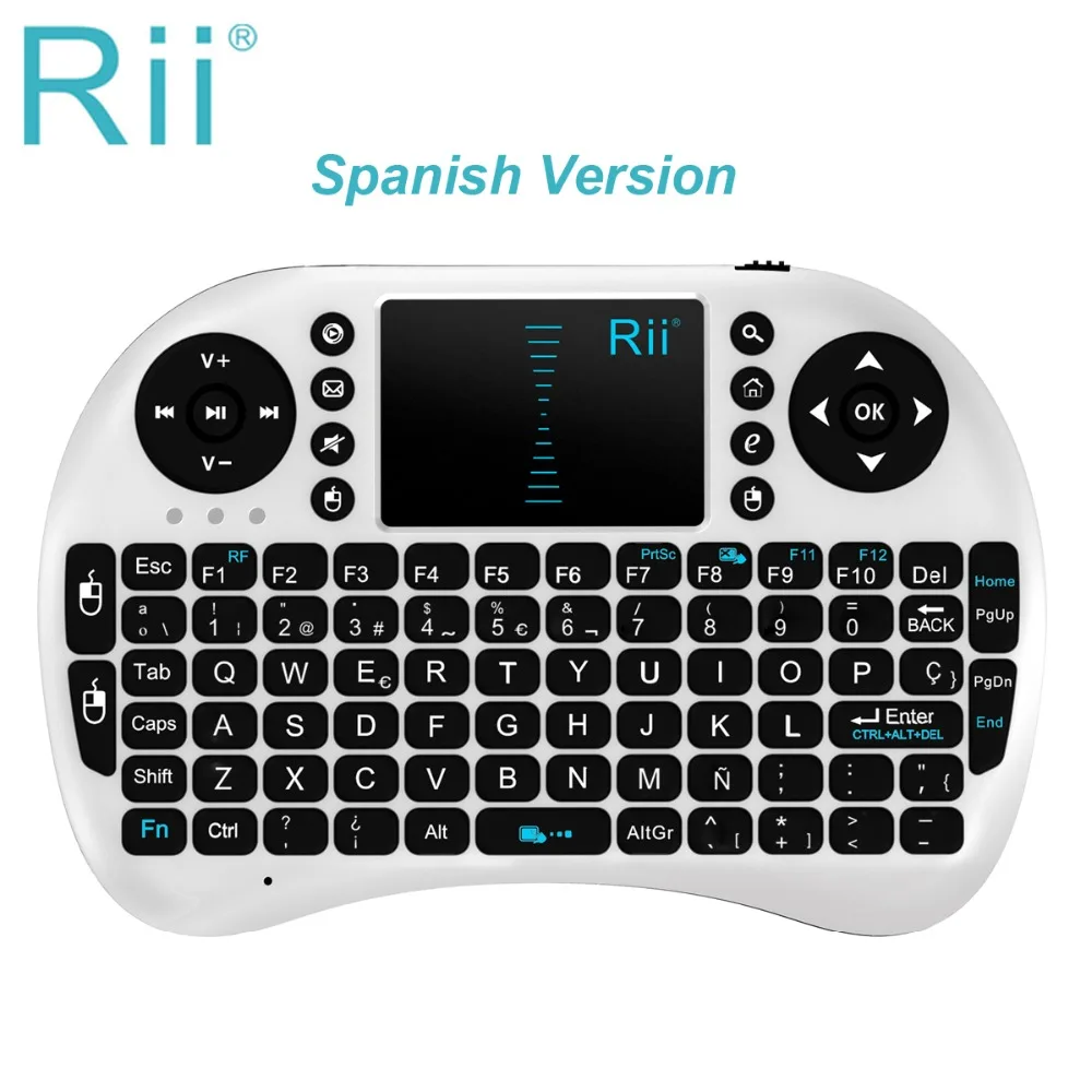 Rii Мини i8 Pro Беспроводной игровой мини клавиатура 2.4 г Multitouch Сенсорная панель мышь