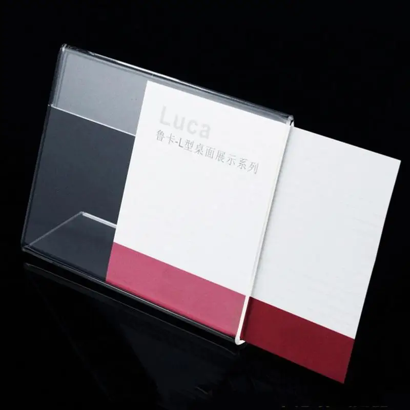 

10 Pcs 4*6CM L Label Holder Acrylic Label Price Tag Card Display Frame Stand Label Frame Table Desk Sign Stand Label Holder Case