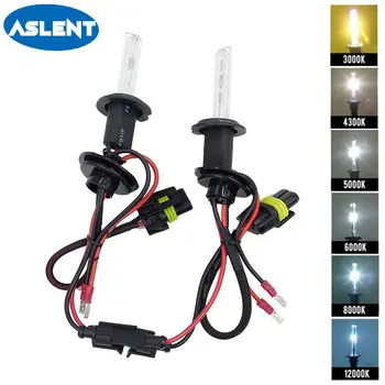 

Aslent 2pcs 12V 55W HID Xenon Bulb H1 H3 H7 H11 9005 9006 12V Auto Car Xenon Headlight Lamp 3000K 4300K 5000K 6000K 8000K 10000K
