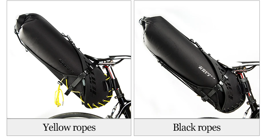CoolChange, водонепроницаемая велосипедная седельная сумка, большая вместительность, складная задняя велосипедная сумка, велосипедная сумка MTB Trunk Pannier, рюкзак 12л