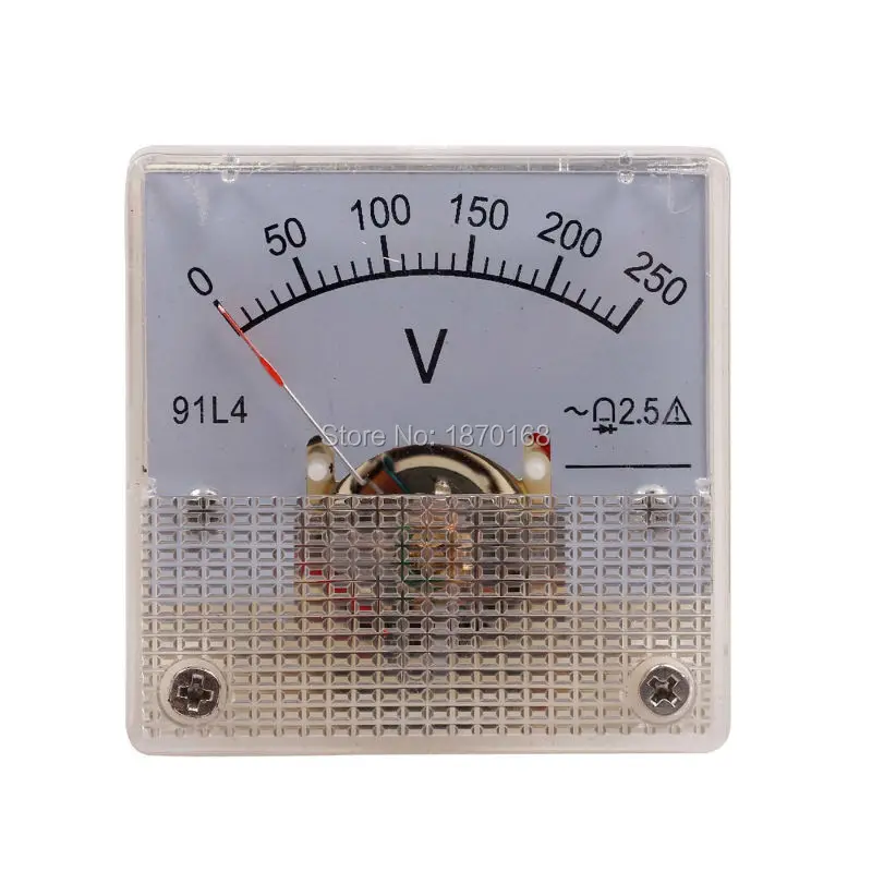 

91L4 Analog Panel Volt Voltage Meter Voltmeter Gauge AC 0-250V