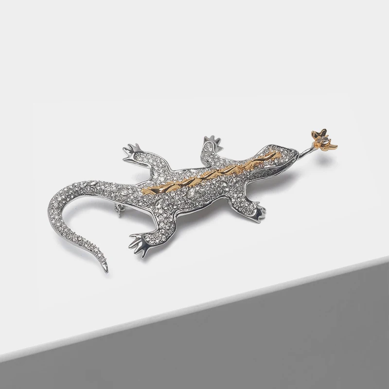 

Super shiny lizard creative design fashion brooch