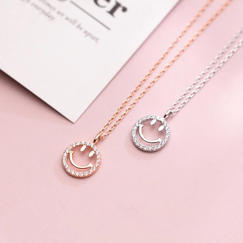 

925 Sterling Silver Pendant Necklace for Women Japanese Style Personality Simple Clavicle Chain Female Gift