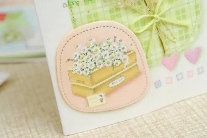 Ручной работы засушенные цветы небольшой поздравительная открытка для выражения благодарности подарок открытки с конверт 15 шт./лот