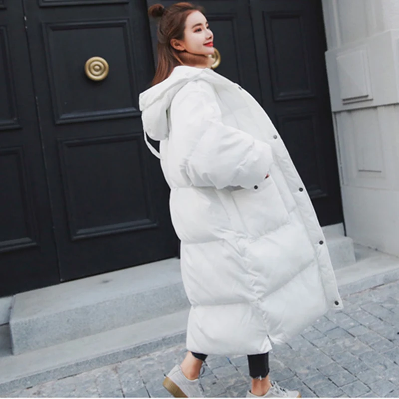 

Winter Women New Zipper Single Breasted Drop Shoulder Hooded Outerwear Female Loose Casual Comfortable Outerwear ZX1114