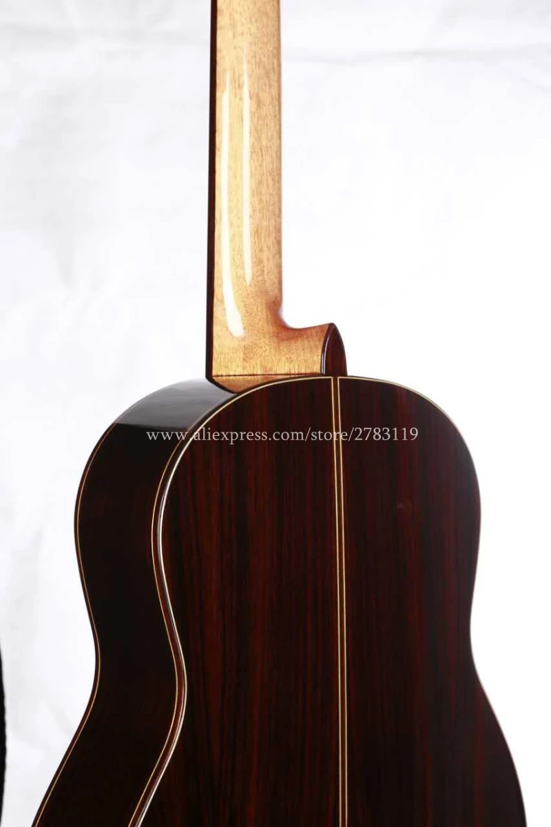 36 inch Handmade Spanish guitar,VENDIMIA SOLID Cedar /Rosewood Acoustic guitarras,classical guitar with Nylon string 580MM