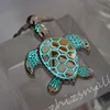 LLavero de tortuga de mar brillante, llavero luminoso de tortuga que brilla en la oscuridad, colgantes ► Foto 3/5