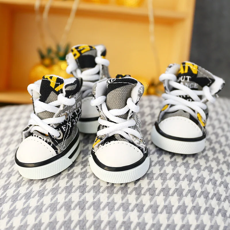 Sports Small Dog Sneakers Pet Shoes For Cats Spring And Autumn Boots Skidproof Puppy Footwear 4pcs/set Drop Shipping Wholesale