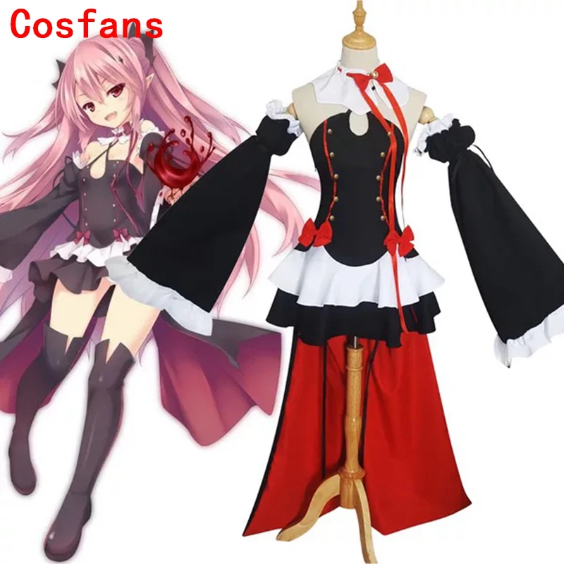 CosZtkhp Owari No Seraph Of The End Krul Tepes парики костюмы для косплея Лолита платье вампира 6
