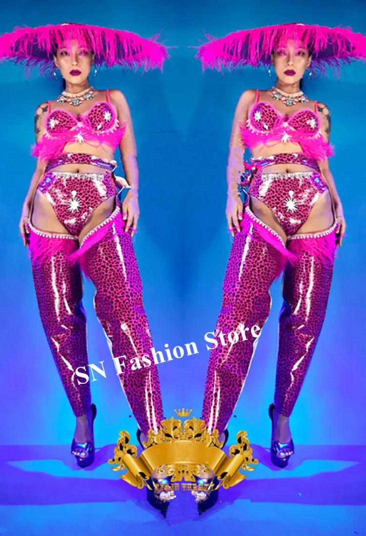 pink leopard print jumpsuit