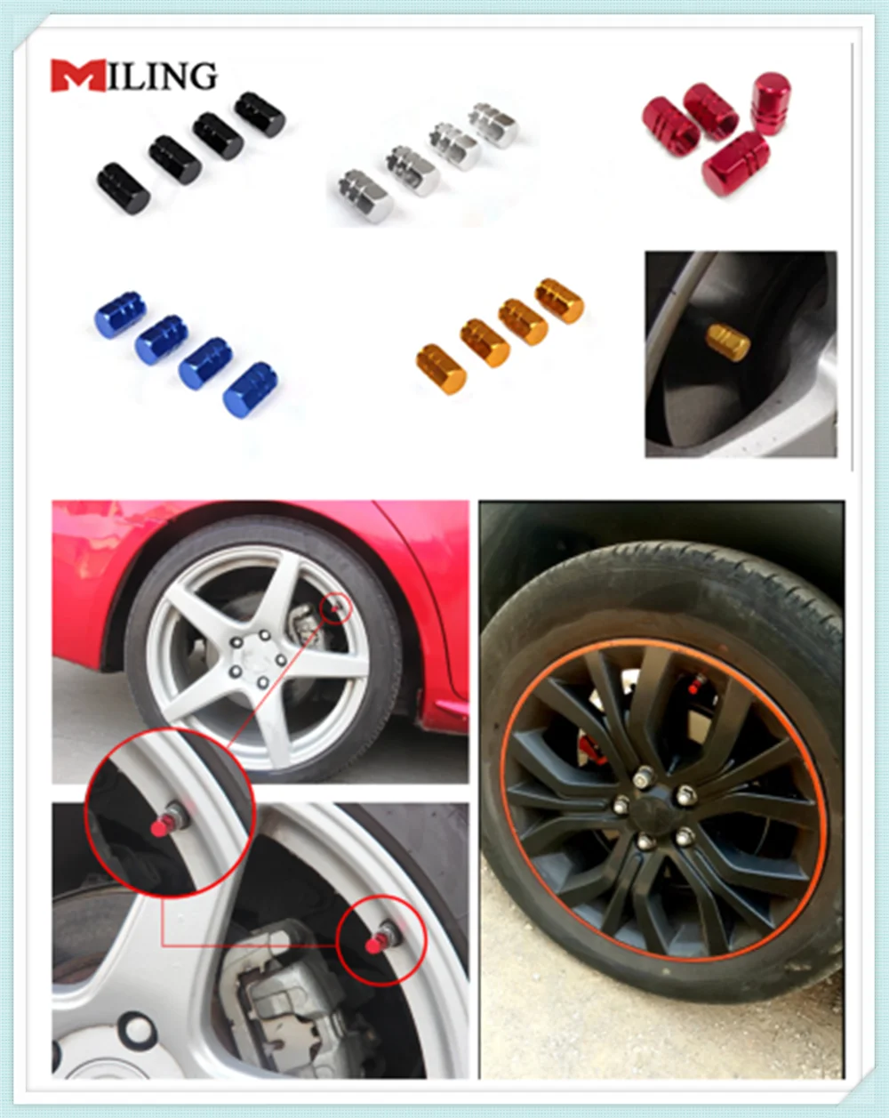 Aluminum Car Wheel Tires Valves Tyre Stem Air Caps Airtight Cover For DODGE JCUV Journey RAM GMC Infiniti Q50L QX50 QX60 | Автомобили и