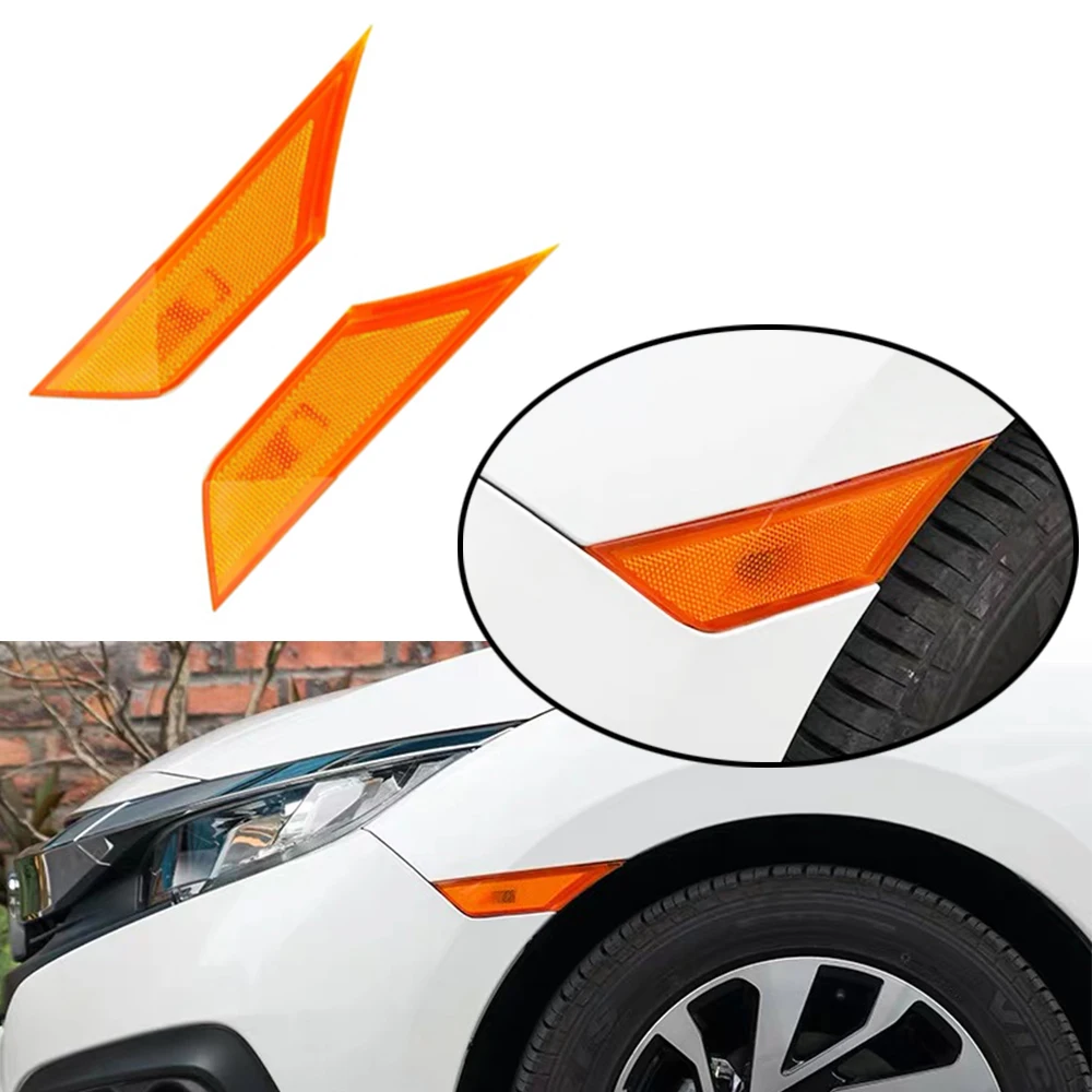 Wooeight боковой маркер указатель поворота крыло сторона лист лампы Крышка для Honda