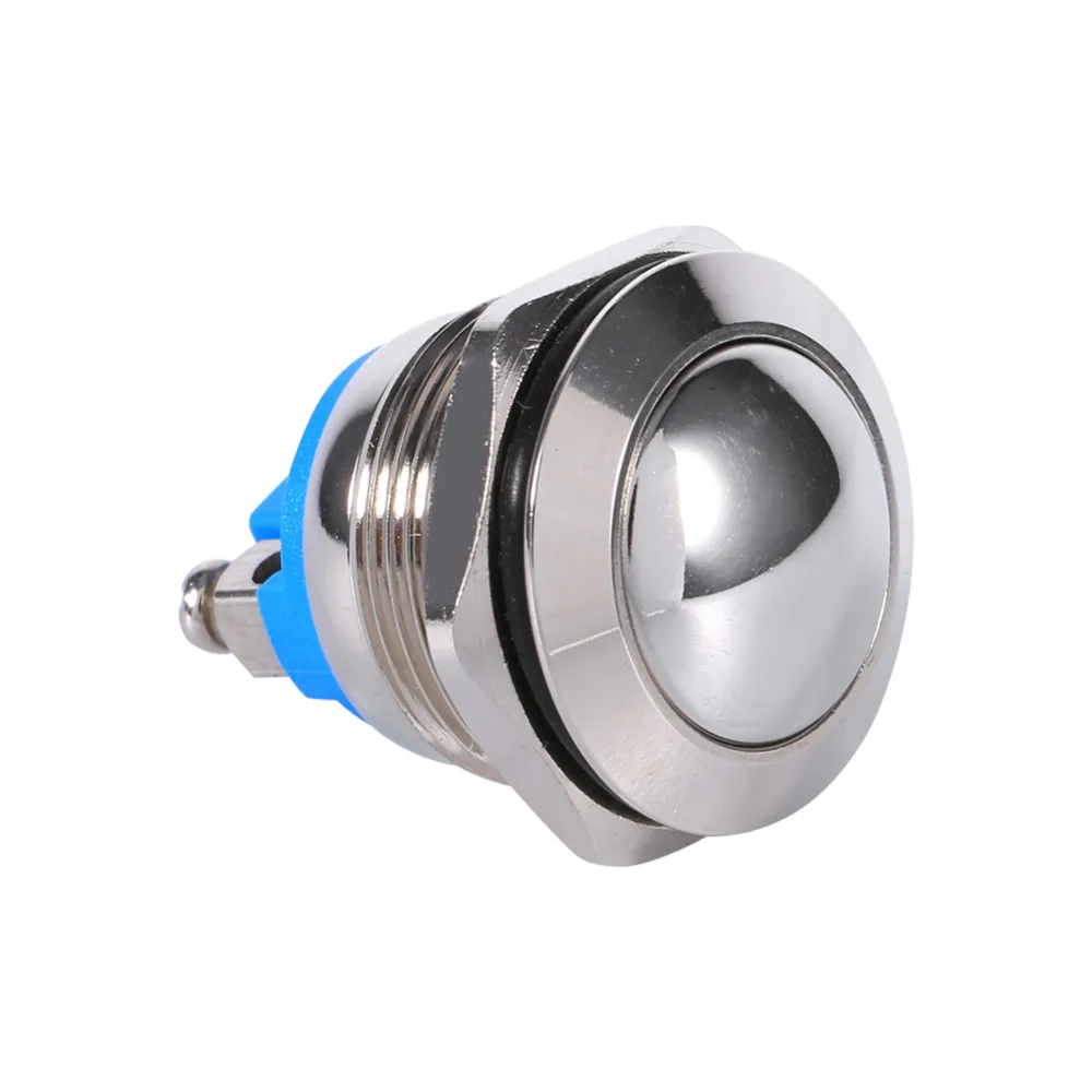 

19mm Waterproof Car Metal Push Button Horn Momentary Switch 12V