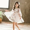 Robes princesse printemps et automne pour filles, vêtements mignons pour fête d'anniversaire de mariage, manches longues, broderie de fleurs ► Photo 1/5