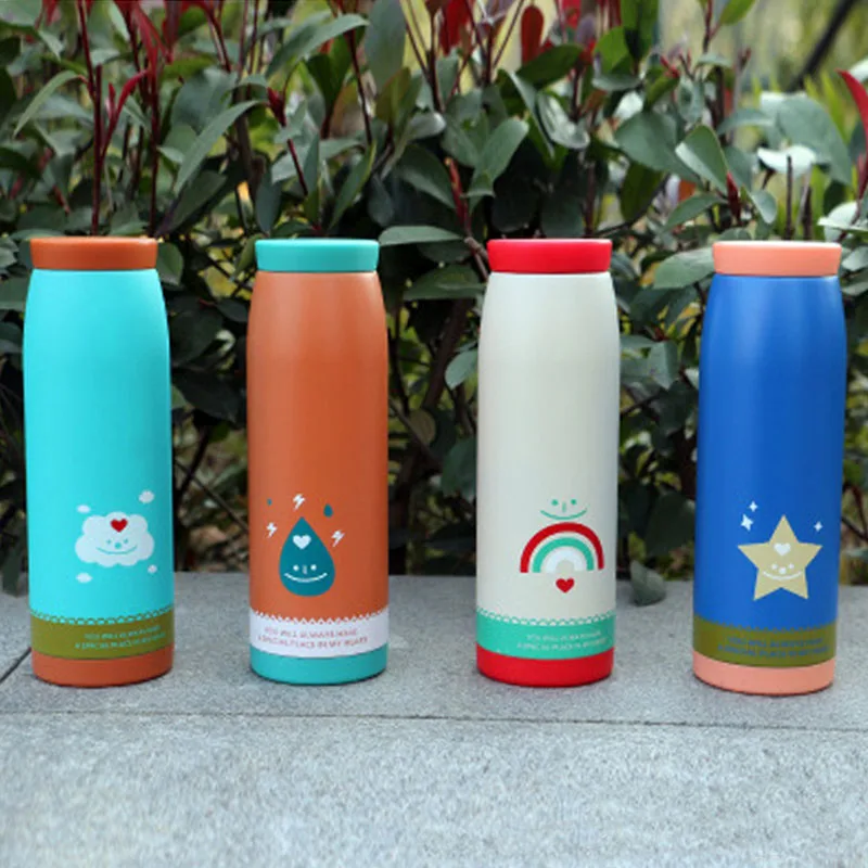 Korean style cartoon creative bell thermos baby bottle cute thermos flask Children's termo