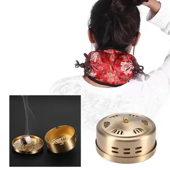 

Thicken Copper Acupuncture Moxa Box Stick Massage Therapy Moxibustion Pad Body Neck & Joint Massager Moxa Roll Pad Pain Relief