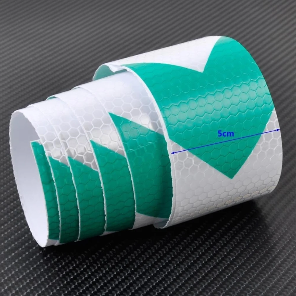 Arrow Reflective Tape Safety Caution Warning Reflective Adhesive Tape Sticker For Truck Motorcycle Bicycle Car Styling 5cm*300cm