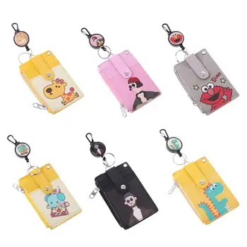 

2020 Business Credit ID Badge Cartoon Card Holder Coin Purse Retractable Reel Keychain Gifts 11.8x7.6cm