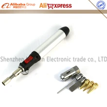 7 в 1 DIY ручка паяльник Газовый паяльник фонарь инструмент наконечник использовать бутан инструменты+ паяльник