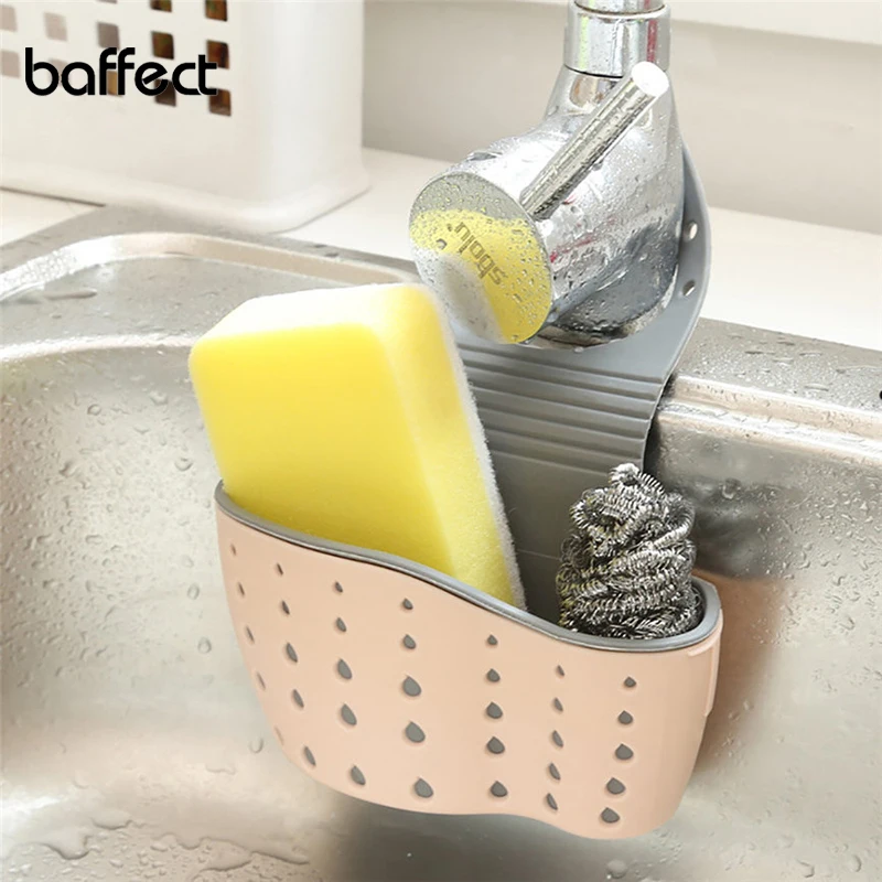 Sink Shelf Soap Sponge Drain Rack Bathroom Holder Kitchen Storage Suction Cup Organizer kitchen Accessories Wash | Дом и сад