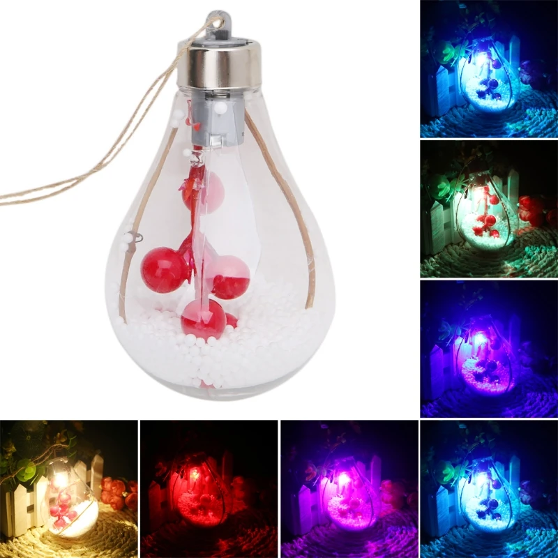 

Christmas Tree LED Bulb Ball Light Lamp Hanging Ornaments Party Outdoor Decor Christmas Decorations For Home