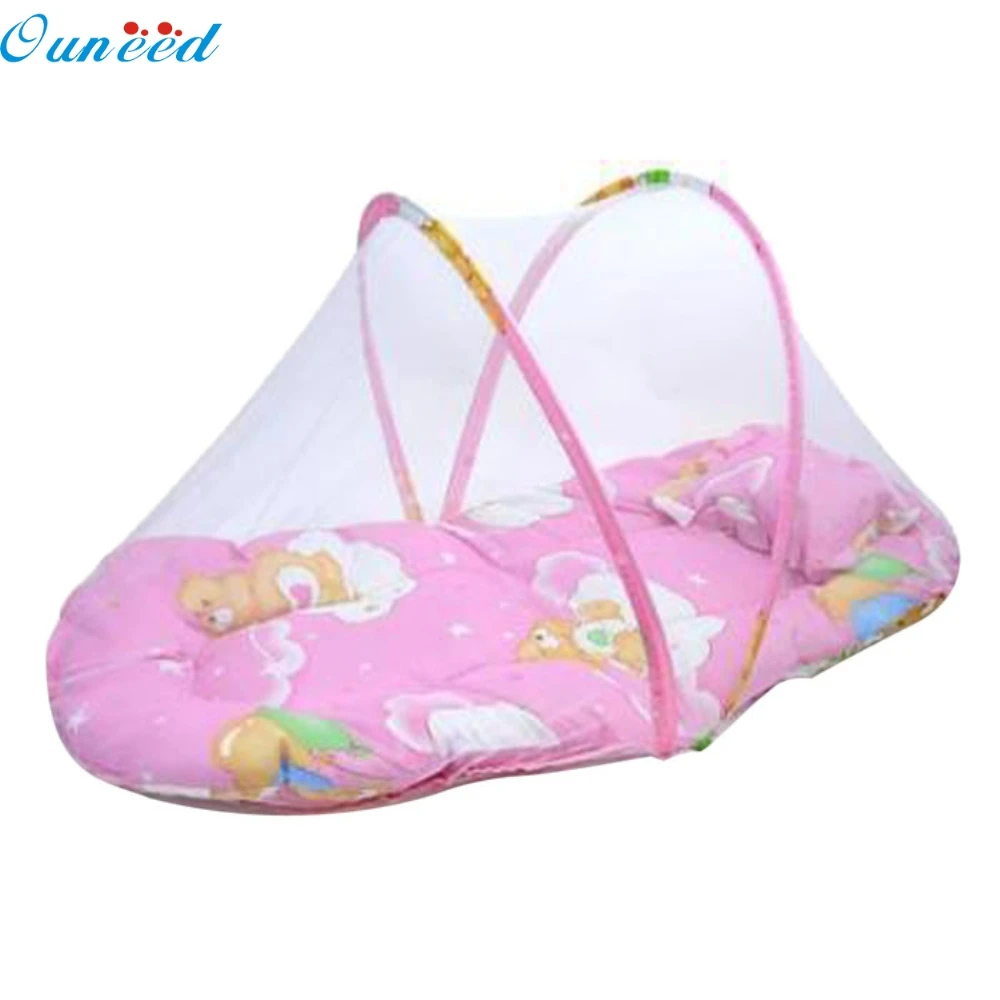 Ouneed Happy home Home textiles bed clothes Duvet New Baby Bed mosquito Cushion Portable Folding Crib Mattress Child in Mosquito Net from Home & Garden on