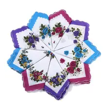 Хлопок Рождественский стол платок Свадебная вечеринка Полотенца женский костюм карман квадратный платок LX6329