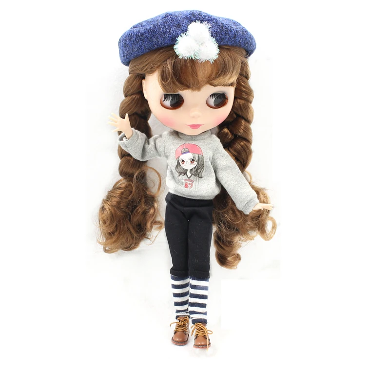 

Free shipping fastion Autumn clothing with hat suitable for 1/6 Blyth(30cm high Blyth),F&D toys professional design