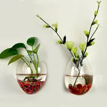 Настенное крепление стеклянная гидропонная ваза водяные растения Цветок Прозрачный Террариум стеклянные контейнеры домашний сад свадебное украшение