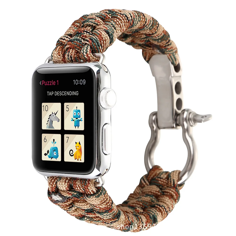 XG300 38/42 мм спортивные Для женщин нейлоновый ремешок браслет часы группа для iwatch Apple Watch