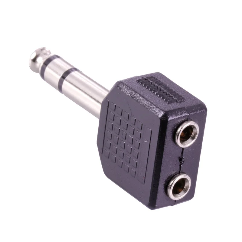 4 шт. Jack 6 3 pole Динамик штекер к 2x3 5 мм Разъем connecteur Высокое качество пластика аудио