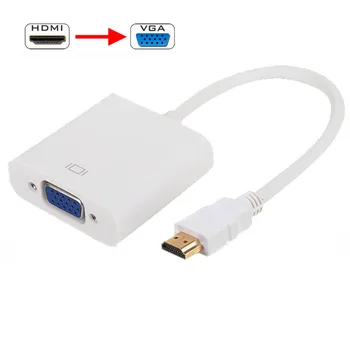 

DVB T2 VGA Monitor HDMI To VGA 1080P 3D Cable For HD Digital DVB-S2 Satellite Receiver DVB-T2 TV Tuner ISDB-T ATSC Set Top Box
