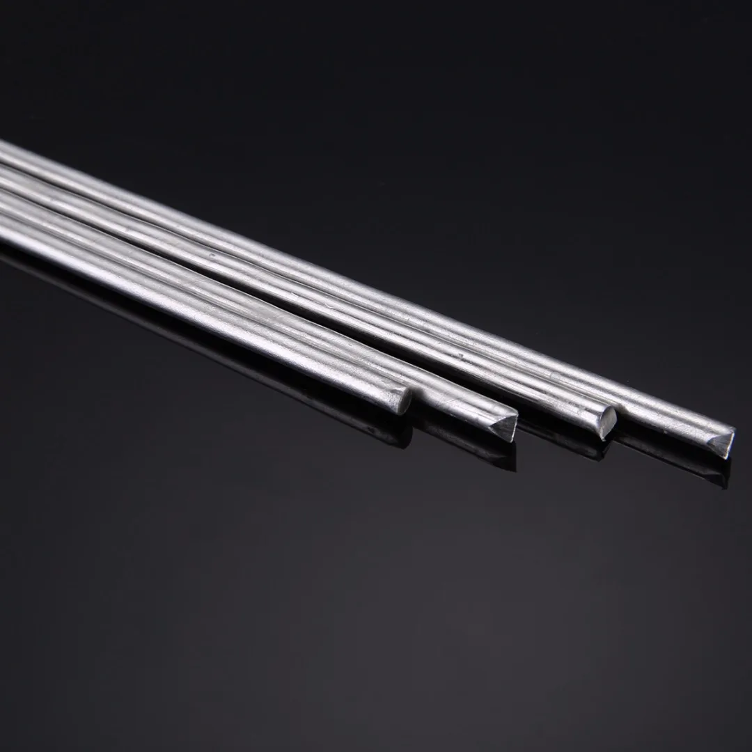 4pcs/set 4mmx230mm Silver Aluminum Alloy Welding Rod Low Temperature Metal Soldering Brazing Wire Solder TIG Filler Rods